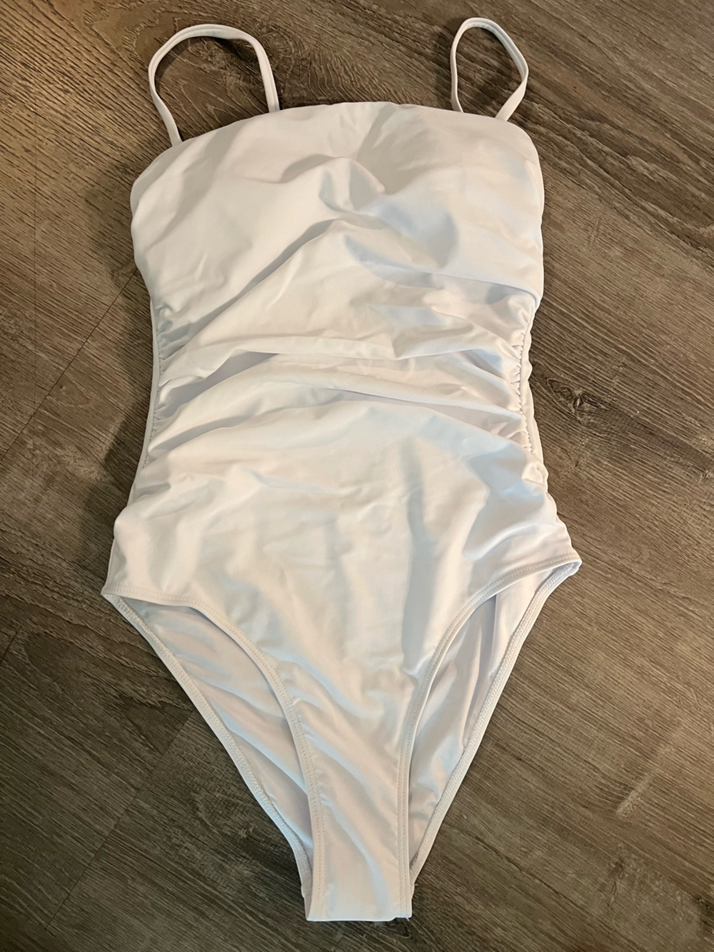 White Straps Swimwear One-Piece